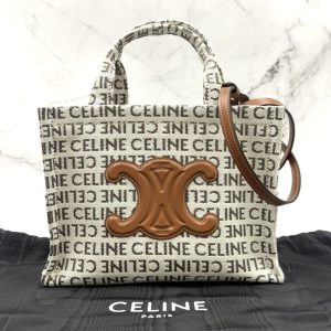 【CELINE スモール カバ タイス トリオンフ テキスタイル】高価買取｜伊勢崎市宮子町