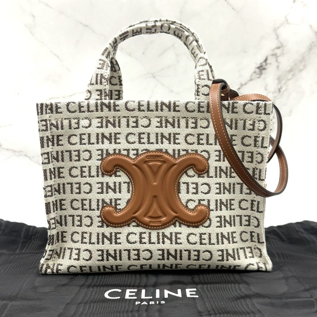 【CELINE スモール カバ タイス トリオンフ テキスタイル】高価買取｜伊勢崎市宮子町