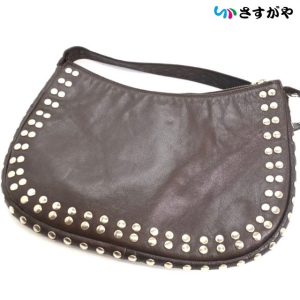 MARNI マルニ スタッズ レザー ショルダーバッグ