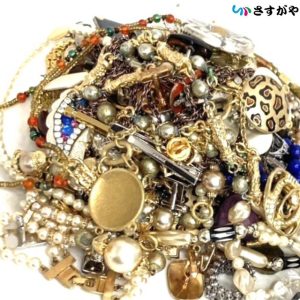 メッキ イミテーション アクセサリー リング ネックレス ブレスレット ピアス ブローチ おまとめ