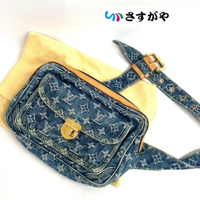LOUIS VUITTON ルイ・ヴィトン モノグラムデニム バムバッグ ブランド
