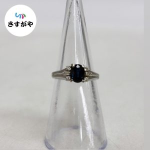 Pt900 サファイア付きリング