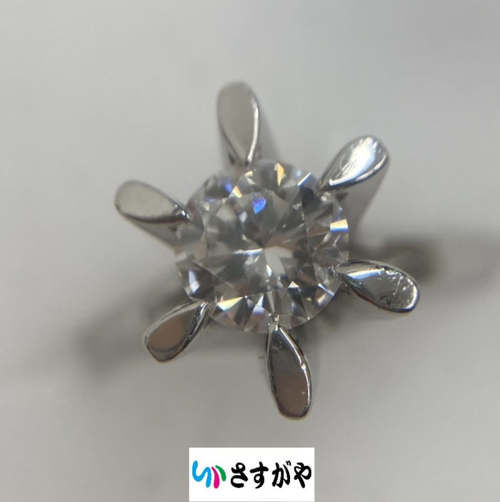 Pt900 ダイヤ付きリング