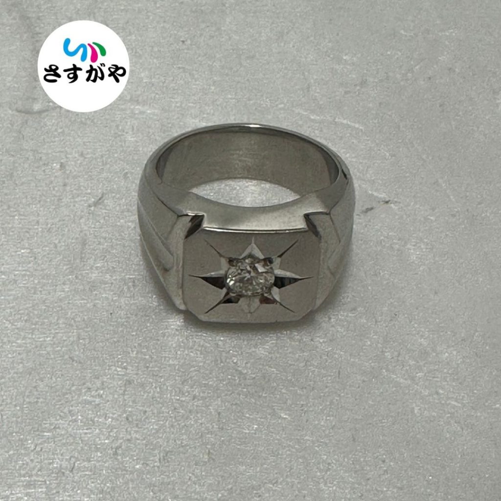 Pt900 印台 リング