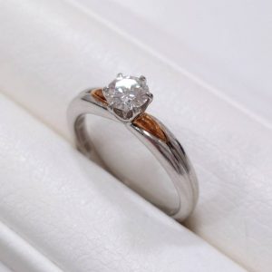 K18 18金 750 Pt900 ダイヤモンド プラチナ コンビリング 指輪 アクセサリー
