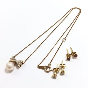 K18 / ネックレス / ピアス