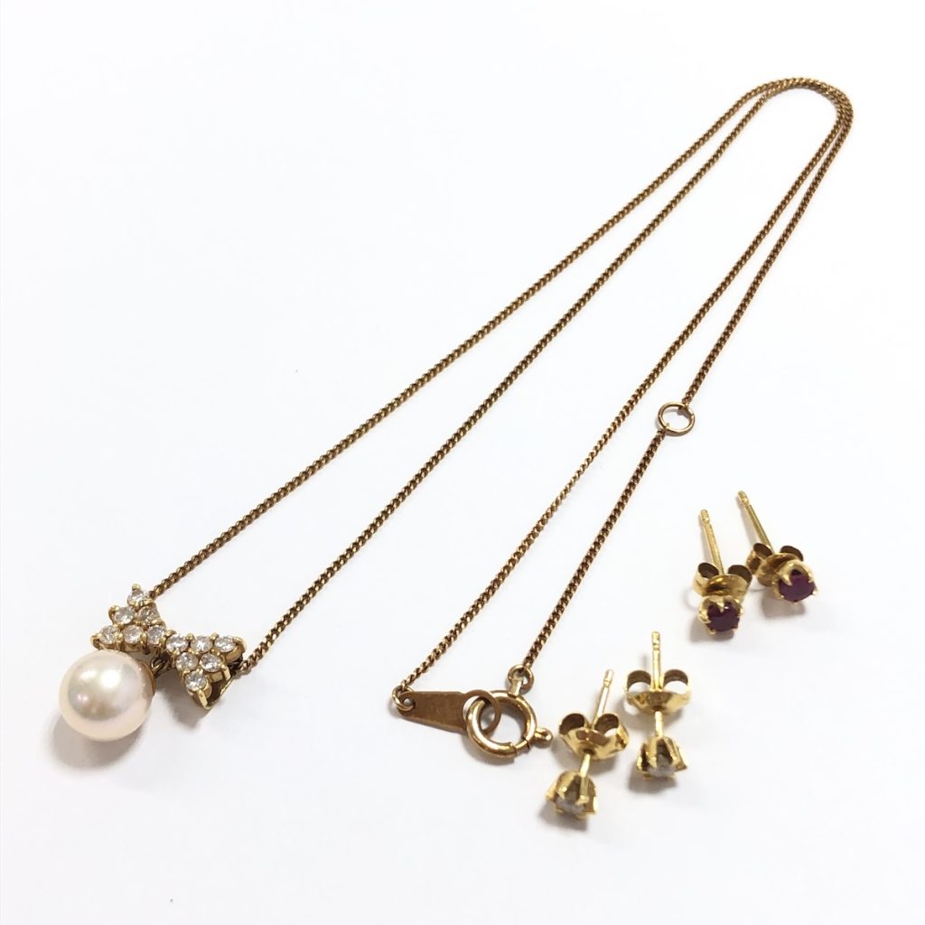 K18 / ネックレス / ピアス