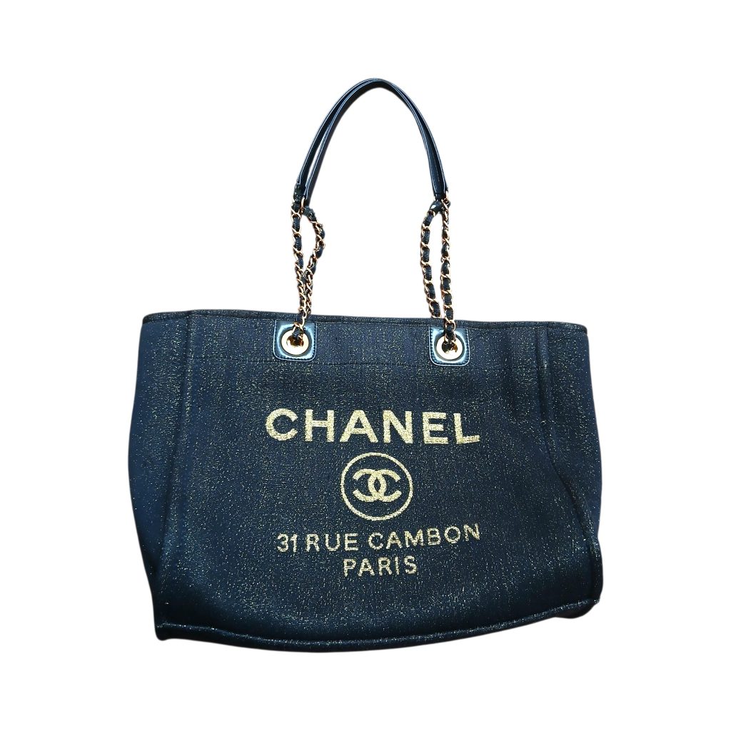 【CHANEL】シャネル・ドーヴィル・チェーントートバッグ・ブランドバッグ
