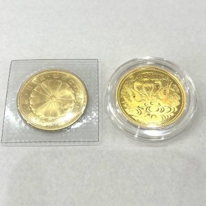 K24（純金）天皇陛下御在位60年拾万円金貨 2枚セット｜板橋区富士見町