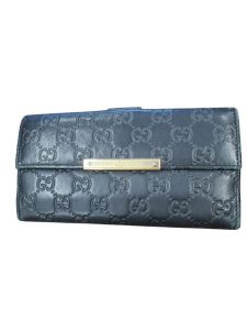 GUCCI　GGシマレザー　長財布