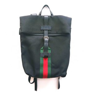 GUCCI グッチ シェリーライン キャンバスレザー バックパック