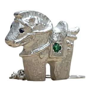 Pt900 プラチナ タイピン 貴金属 石付き