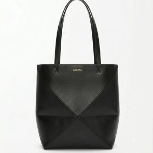 LOEWE（ロエベ）パズルフォルドトート ミニ　シャイニーカーフ