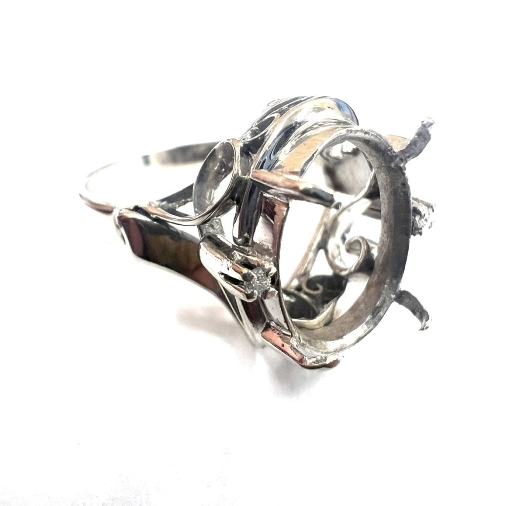 【貴金属】K14WG リング 石なしアクセサリー