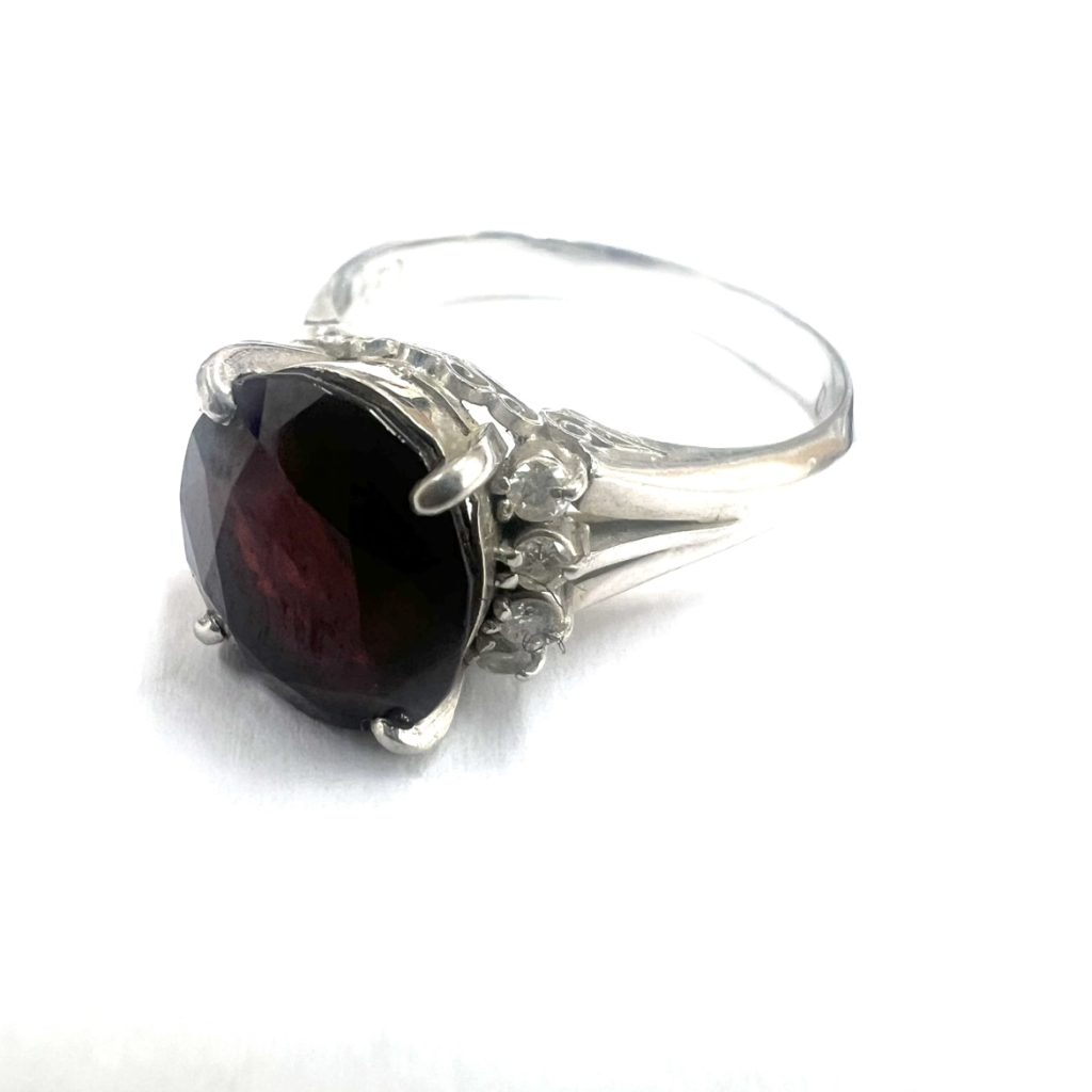 【貴金属】Pt900 ガーネット リング  アクセサリー ジュエリー
