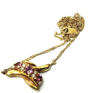 【貴金属】K18 18金 750 ピンクトルマリン ネックレス アクセサリー ジュエリー
