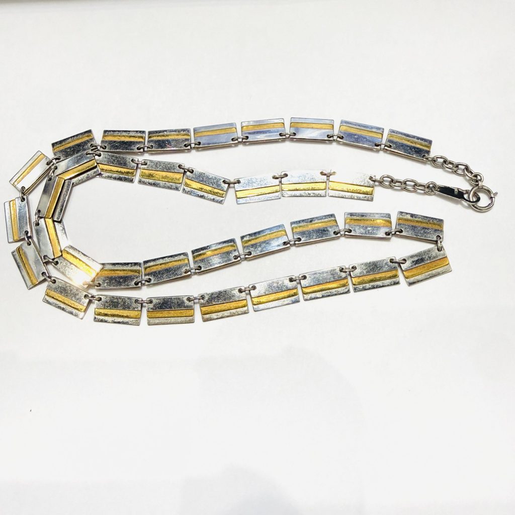 Pt850 K18 プラチナ850 18金 コンビ ネックレス
