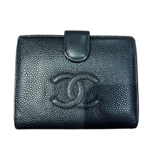 CHANEL（シャネル） キャビアスキン ココマーク 二つ折り財布