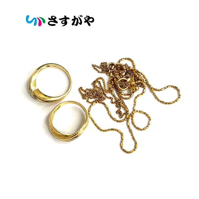 K18 18金 ゴールド リング ネックレス アクセサリー