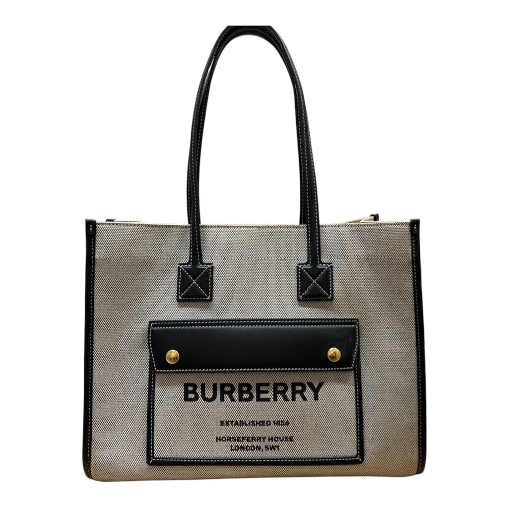 バーバリー BURBERRY ツートンキャンバス トートバッグ