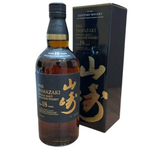 サントリー　シングルモルトウイスキー「山崎18年」箱付き
