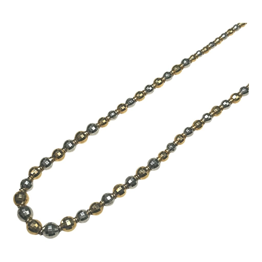 眩いミラーボールの輝き！K18/プラチナ コンビ ミラーボールデザインネックレスをお買取りいたしました！