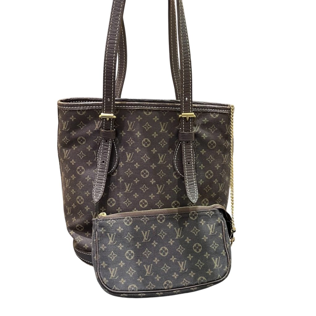 Louis Vuitton モノグラム ミニ・ラン バケットPM エベヌ　ルイヴィトン ブランドバッグ