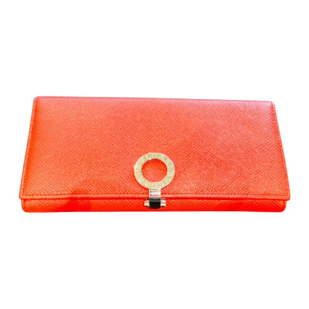 ブルガリ（BVLGARI） ブルガリ・ブルガリ ロゴクリップ グレインレザー 長財布