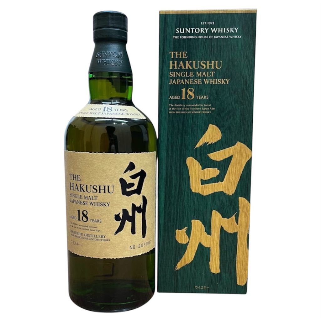 白州18年 サントリーシングルモルトウイスキー 箱あり