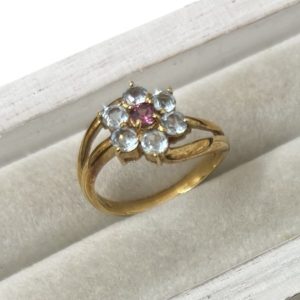 K18 18金 750 ゴールド 石付き リング アクセサリー ジュエリー 貴金属