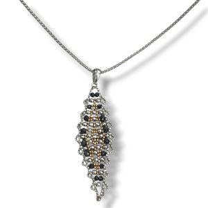 【ブラックダイヤモンド ネックレス】K18WG 18金ホワイトゴールド 750