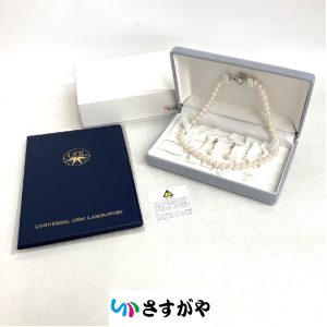 パールネックレス、イヤリングセット