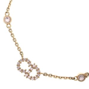 Christian Dior クリスチャンディオール Clair D Lune ラインストーン フェイクパール ネックレス ペンダント チェーン