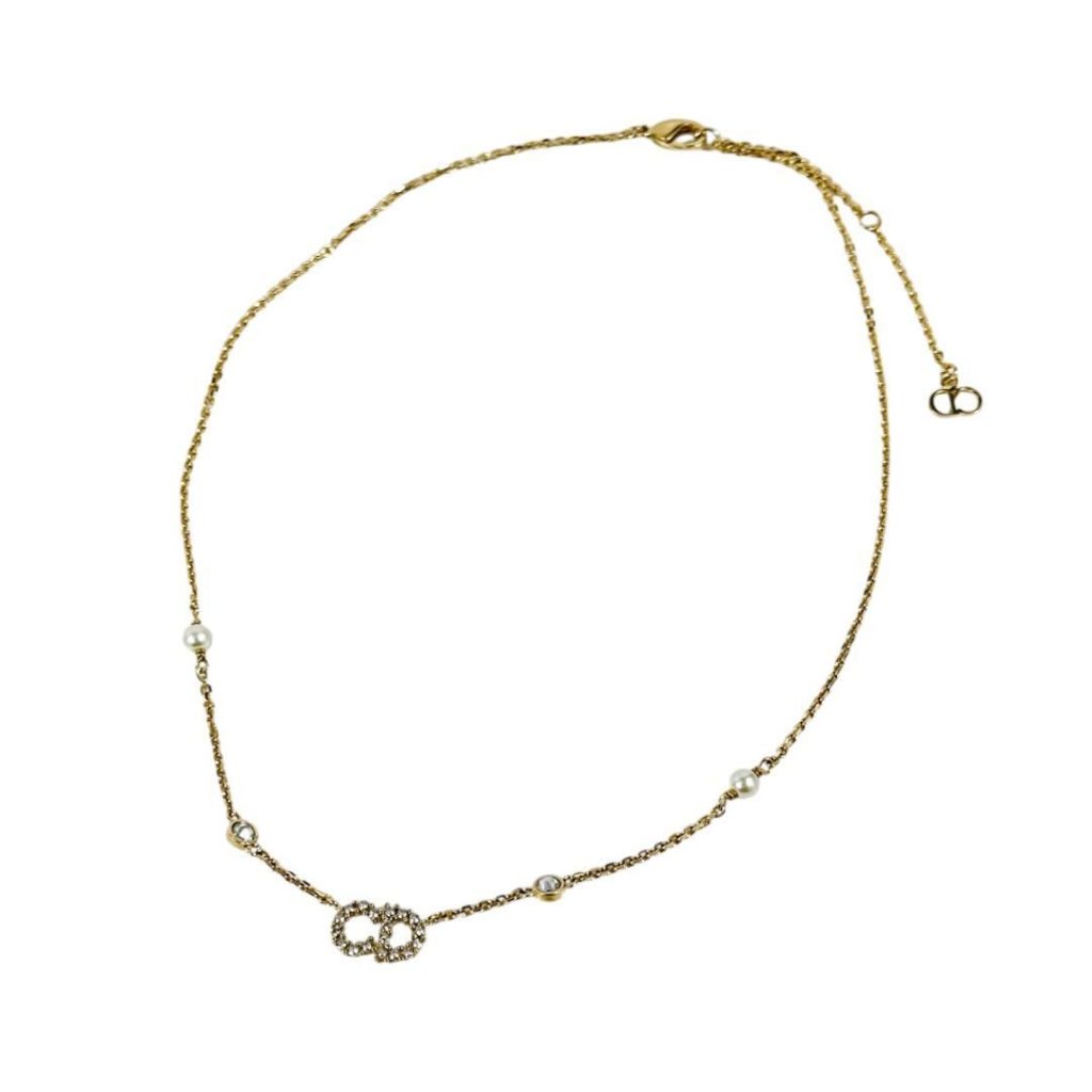 Dior クリスチャンディオール Clair D Lune ネックレス レジンパール クレール ディー リュヌ