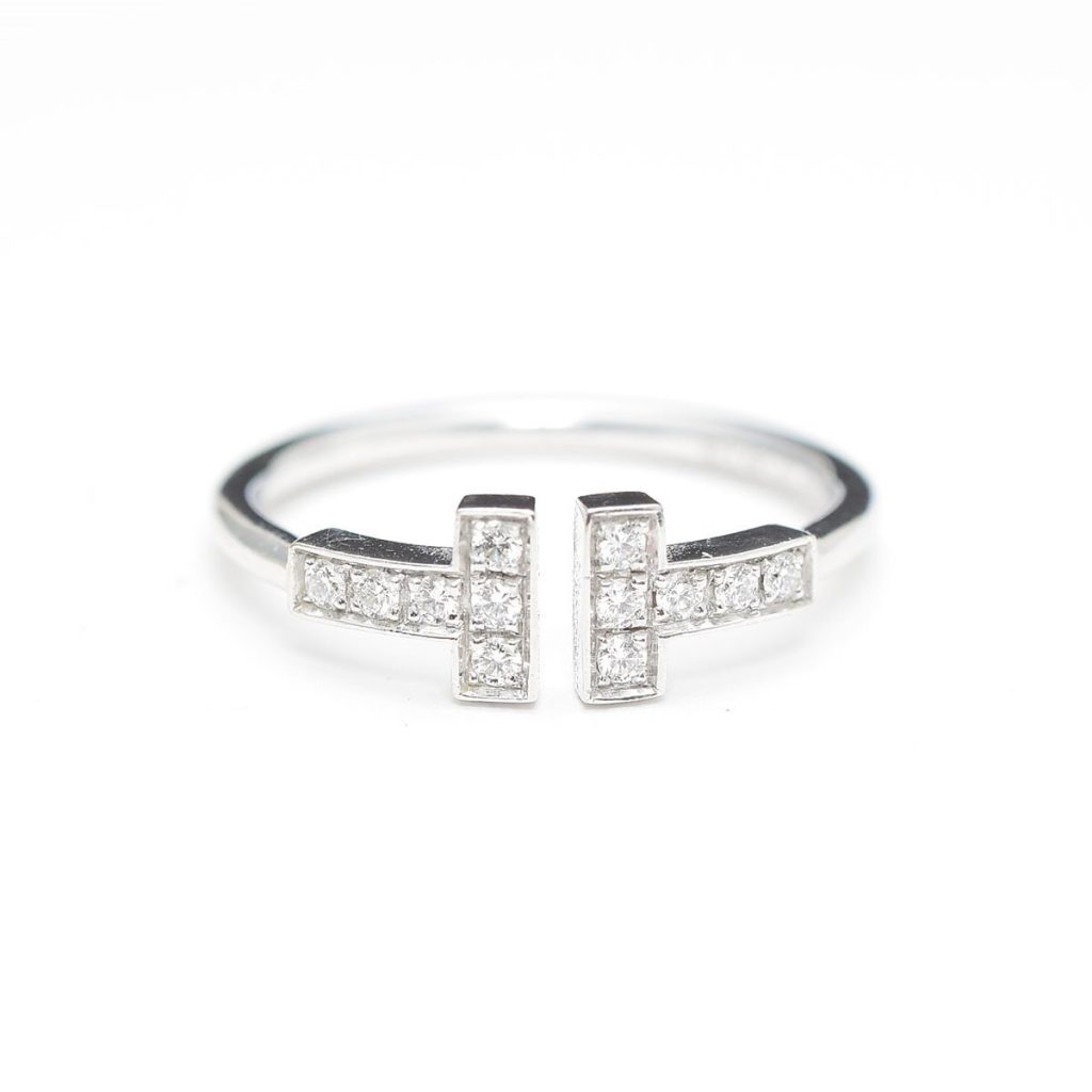 TIFFANY&Co. ティファニー 指輪 ダイヤモンドTワイヤーリング