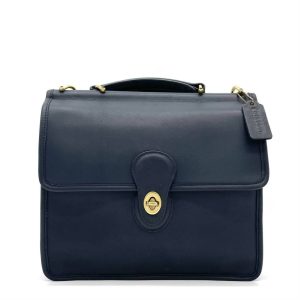COACH コーチ オールドコーチ ターンロック USA ハンドバッグ ネイビー 9927