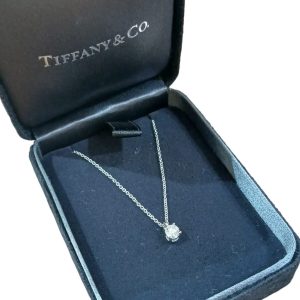 【Tiffany＆Co.】ティファニー・Pt950・ダイヤモンドネックレス・ブランドジュエリー