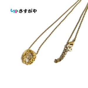 Dior ディオール CDロゴ ネックレス メッキ アクセサリー