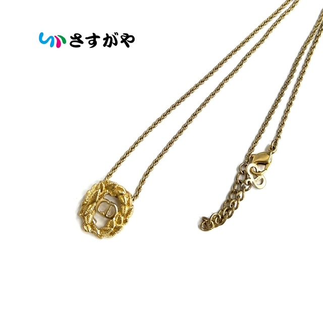 Dior ディオール CDロゴ ネックレス メッキ アクセサリー