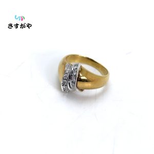 K18 Pt900 コンビリング