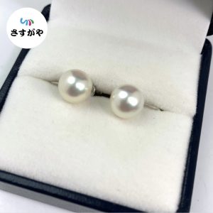 K14WG パール付きイヤリング