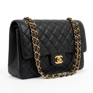 CHANEL/シャネル / キャビアスキン マトラッセ チェーンショルダー