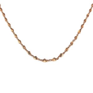 18金 切子 多面カット ネックレス