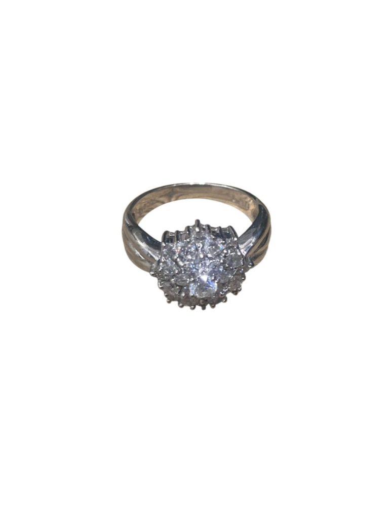 Pt900　メレダイヤリング1.02ct