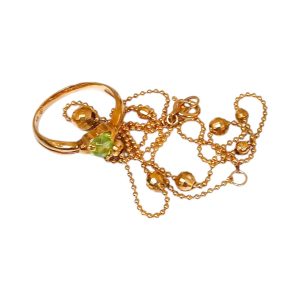 【K18 まとめ】18金・ペリドット・ネックレス・リング・指輪・貴金属・アクセサリー