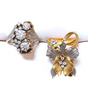 【K18/Pt900 まとめ】18金/プラチナ900・コンビ・ダイヤモンド・リング・指輪・貴金属・アクセサリー・ジュエリー
