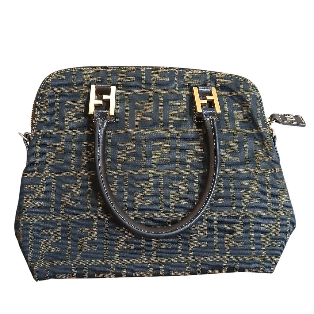 FENDI (フェンディ) ヴィンテージ ズッカ柄 ハンドバック