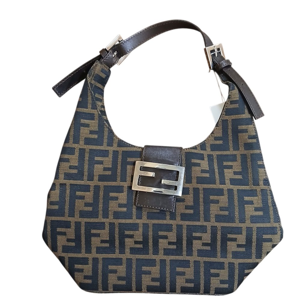 FENDI (フェンディ) マンマバケット ズッカ柄 ショルダーバック