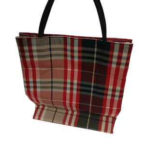 【BURBERRY(バーバリー)　トートバッグ/ハウスチェック・バッグ・ブランド・メンズ・レディース】
