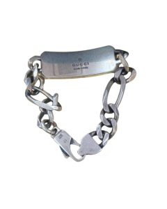 GUCCI IDプレート チェーンブレスレット